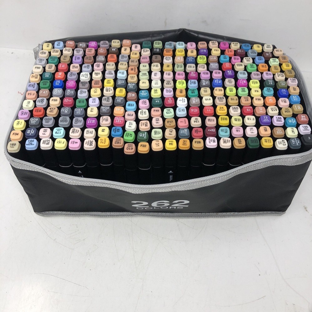 Alcohol Markers 262 Colors With Dual Tip Art Drawing Markers
