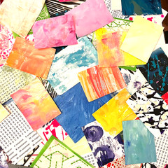 Hand-Painted Papers for Collage, Art Journals, Junk Journals, & Mixed Media Art