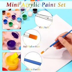 150 Sets Mini Acrylic Paint Set 1400 Pcs 12 Colors Acrylic Painting Strips 10…