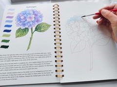Watercolor Workbook, Water Coloring Book for Adult &Teens Beginners,15 Beauti…