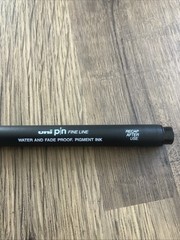 UNI-BALL Uni-Pin 0.2mm BLACK FINE LINE Drawing Pen NO: PIN 02-200 (PKT 6 PENS)