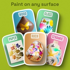 24 Metallic Acrylic Paint Markers – Paint Pens for Drawing – For Fabric, Rock…