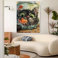 Curious Cat Fish Paint by Numbers for Adults and Kids Beginner DIY Art