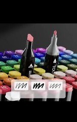 Bundle of 80 amazing painting marker pens, marker set pens with bag, dual tip