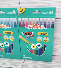 BIC Kids Ultra Washable Medium Markers Assorted Colors Lot of 2