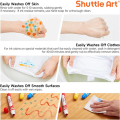 Dot Markers, 10 Colors Washable Markers for Toddlers,Bingo Daubers Supplies Kids