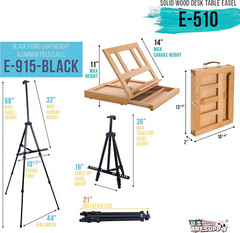 133-Piece Deluxe Ultimate Artist Painting Set with Aluminum and Wood Easels, 72