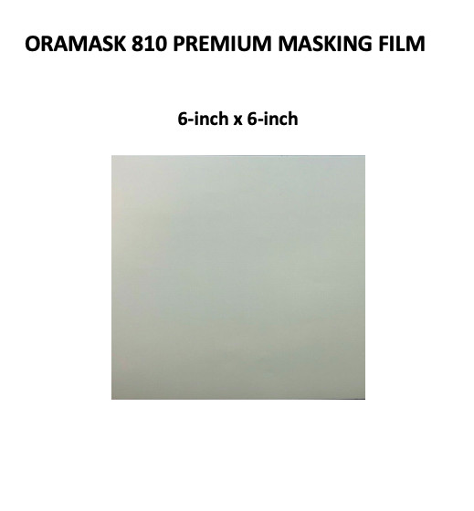 ORAMASK 810 PREMIUM MASKING FILM-CARD MAKING MASK TAPE 6″ x 6″/12″x 12″ SQUARE