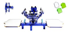 INTBUYING®Micro-registrate 4 Color 2 Station Screen Printing Machine N421Z Press