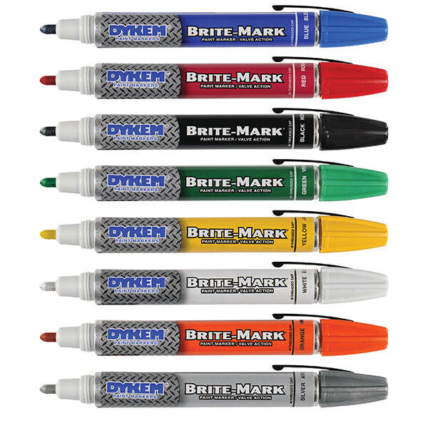 Dykem – BRITE-MARK® 40 Threaded Cap Valve Action Permanent Paint Markers