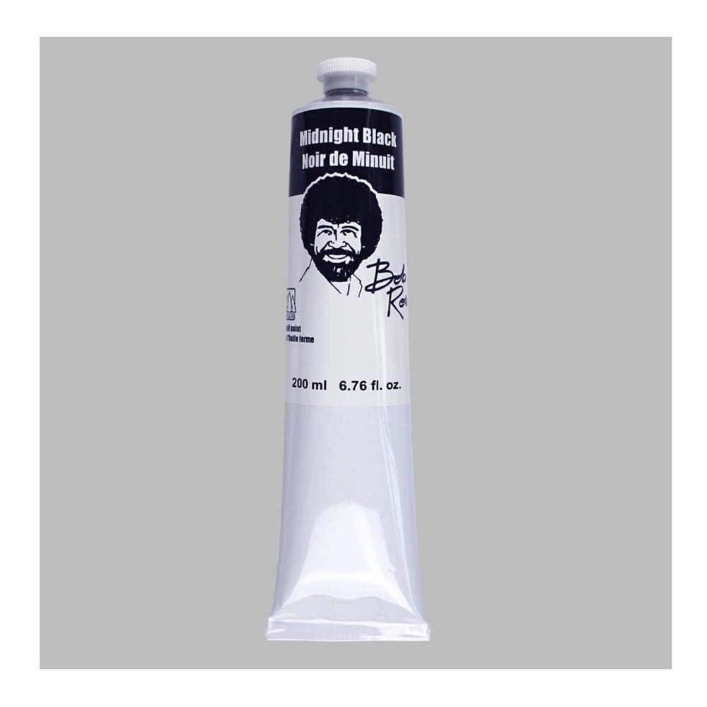 Bob Ross Oil Paint 200ML Fine Art Supplies (Midnight Black)