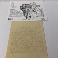 Paint By Number Cheetah Fabric 785 with Instructions by Cameo 1982 VTG Craft