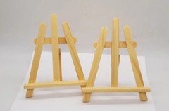 5″ Mini Natural Wood Display Easel A-Frame Artist Tripod Table Holder Stand 2-EA