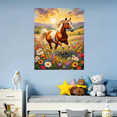 Horse Paint by Numbers Kit for Adults Beginner-Adult Paint by Number Kits on Can