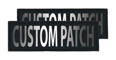 Personalized Patch (2 Per Pack – 1 x 2.75″ (Reflective Lettering)