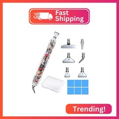 Silver Metal Stainless Steel Tip Diamond Painting Art Sticky Drill Dot Pen Kits