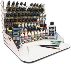 Compact Paint Display Work Station for Miniatures with Vertical Storage Solution