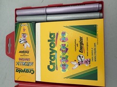 Crayola Markers 8pc Carry Case Storage Holder Vintage Red