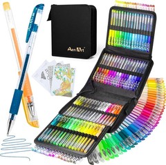 Vibrant 100-Color Glitter Gel Pens for Journaling & Crafting – Gift Ready!