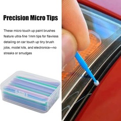 Ergonomic 200 Pcs Micro Paint Brushes – Ideal for Automotive & DIY Repairs