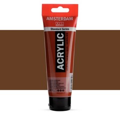 #411 Amsterdam Standard Series All Acrylic BURNT SIENNA 120 MI TUBE