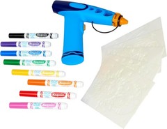 Crayola Marker Airbrush Spray Art Kit, Battery-Powered Sprayer Large, Multi