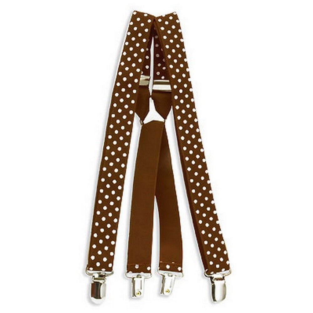 Suspenders – Polka Dots – Brown – BLT-SP003BN
