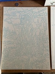PBN Religious Nativity Gethsemane Crown Thorns Vtg Craftint INCOMPLETE Dry Paint