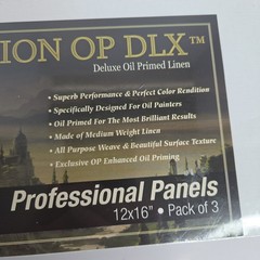 Centurion Deluxe Professional Oil Primed Linen Canvas Panels – 12″x16″ Pack of 3