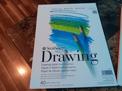 Strathmore 200 Series Drawing Paper, 9″x12″ 40 sheets lot of 2 pads NEW