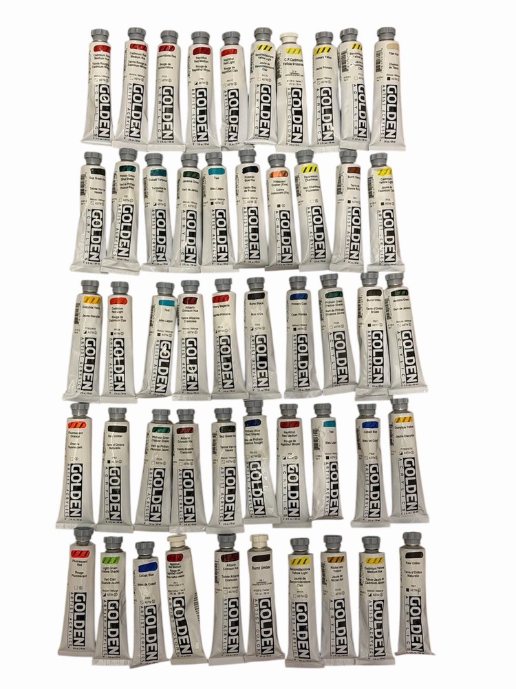 GOLDEN Acrylic Artist Colors Paints 2fl oz Tubes High Series🎨 Lot B
