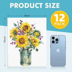 8X10 Canvas for Painting, 12 Pack Canvas Boards for Painting Primed Acid Free Bl