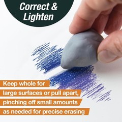 Kneadable Eraser for Artists in Storage Case – Absorbent Kneaded Erasers, Art…