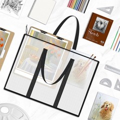 Art Portfolio Bags 3 Pack 19×25 Inch Mesh Storage Case Poster Artwork Organizer