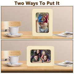 20 PCS Wooden Picture Frames for Crafts DIY Wood Picture Frames Unfinished So…