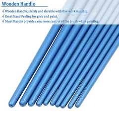 Pointed-Round Paint Brush, 4 Sets of 10 Pieces Fine Tip Nylon Hair Miniature …