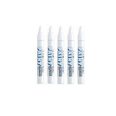 Unipaint Oil Based Paint Marker 5 Pens Bundle Set Multi Surface Marking Pen px2