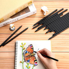 10 Pcs Colored Black Wood Pencils, 7 in 1 Rainbow Drawing Pencil. for Sketching,