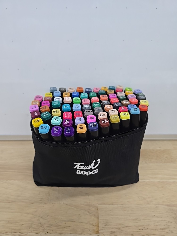 80 Colors Art Drawing Markers Set for Kids Adults Dual Tip Alcohol Markers Gifts