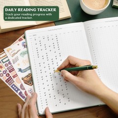 Mint Cream Legend Reading Journal Book Log Tracker 180 Reviews Adult Kid
