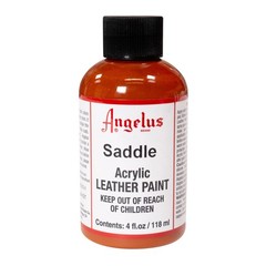 Angelus Acrylic Leather Paint, 4 Fl Oz (Pack of 4 1), Saddle