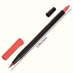 24 Colors Art Paint Markers, Dual Tip Acrylic Paint Pens with Brush Tip & Fi