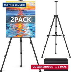 Easel Stand for Sign, Hemndic 66″ Easels Stand for Painting Heavy Duty, Portable