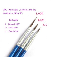 60 Pack Pointed Round Painting BrushHand Made Thread Drawing BrushDetailNail …