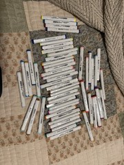Lot of Blick Alcohol Studio Markers Assorted Colors Alcohol