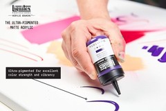 Professional Acrylic Gouache 2-oz 59ml Bottle Fluorescent Violet Paint