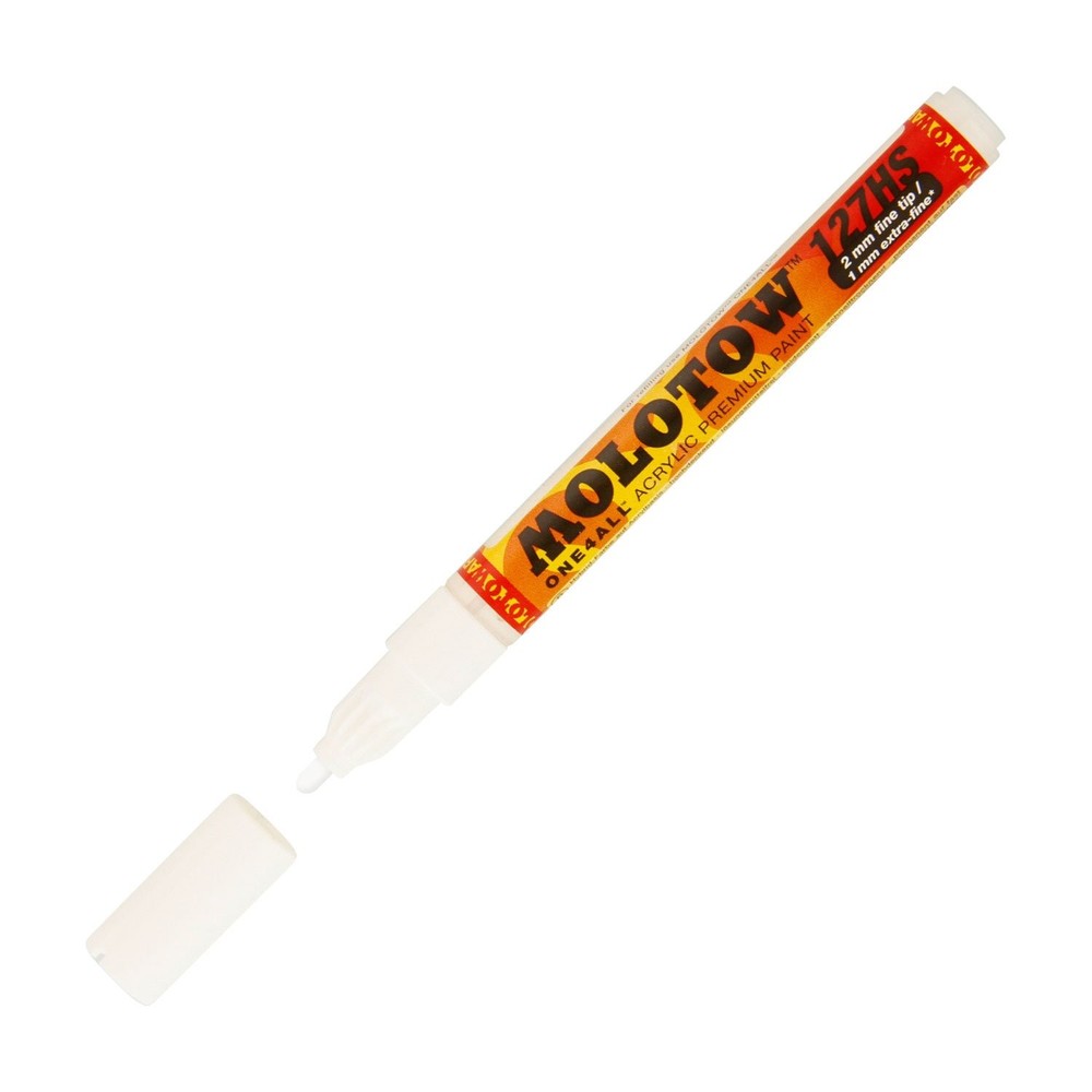 MOLOTOW One4All Acrylic Paint Markers, Marker – 2mm, Signal White 160