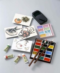 Japanese painting color ink set No.3 24 colors