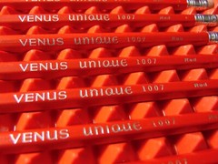 9 New Venus Unique 1007 Red Pencils