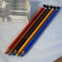 Set of 5, France Pastel Pencil Conte A Paris 1355 Pencils